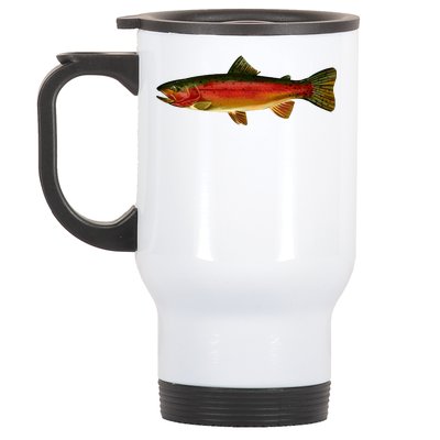 Wildlife - Rainbow Trout Side Stainless Steel Travel Mug