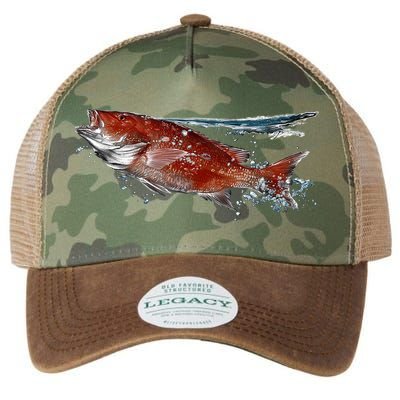 Wildlife - Red Snapper Surfacing Legacy Tie Dye Trucker Hat