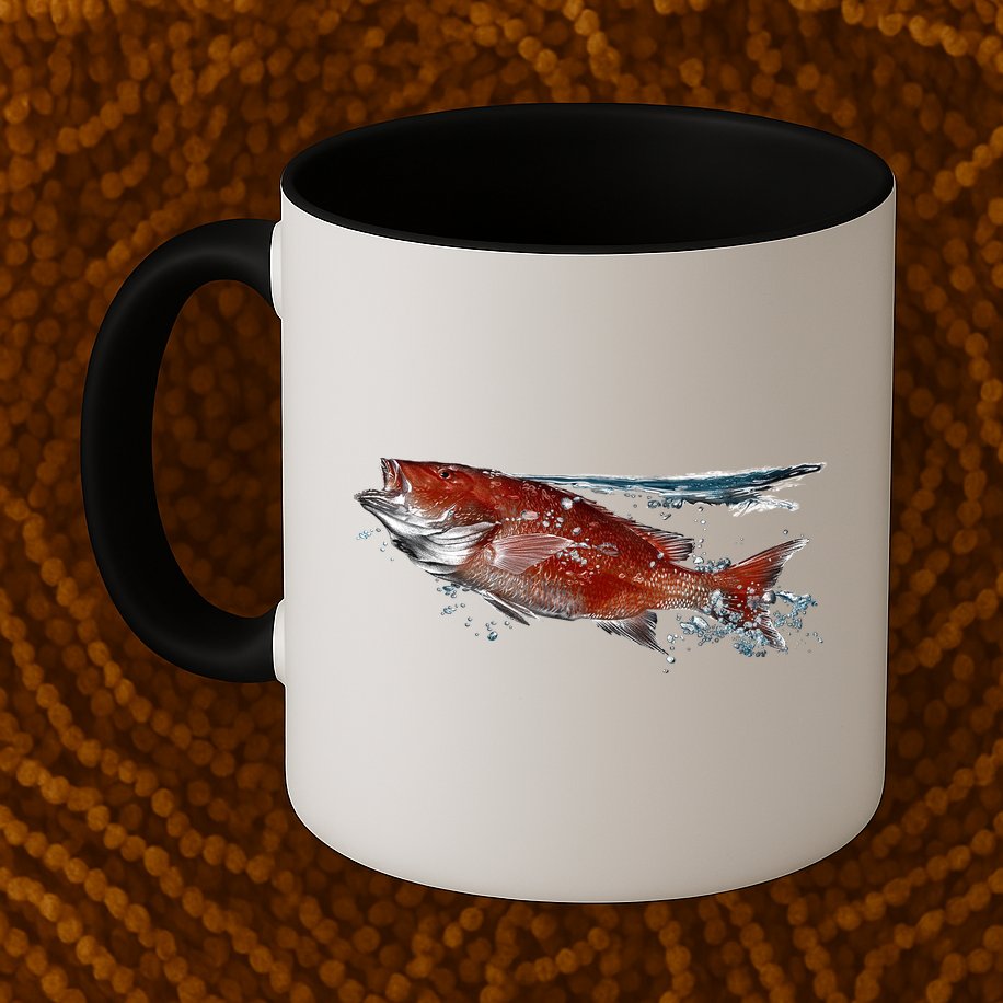 Wildlife - Red Snapper Surfacing Mug