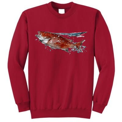 Wildlife - Red Snapper Surfacing Tall Sweatshirt