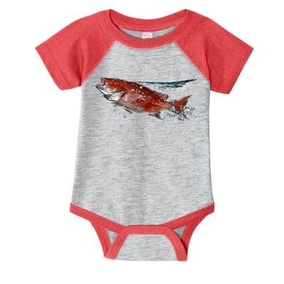 Wildlife - Red Snapper Surfacing Infant Baby Jersey Bodysuit