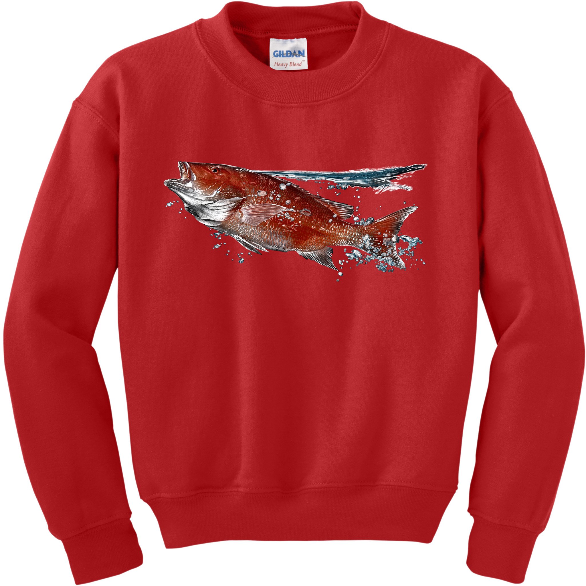 Wildlife - Red Snapper Surfacing Kids Sweatshirt