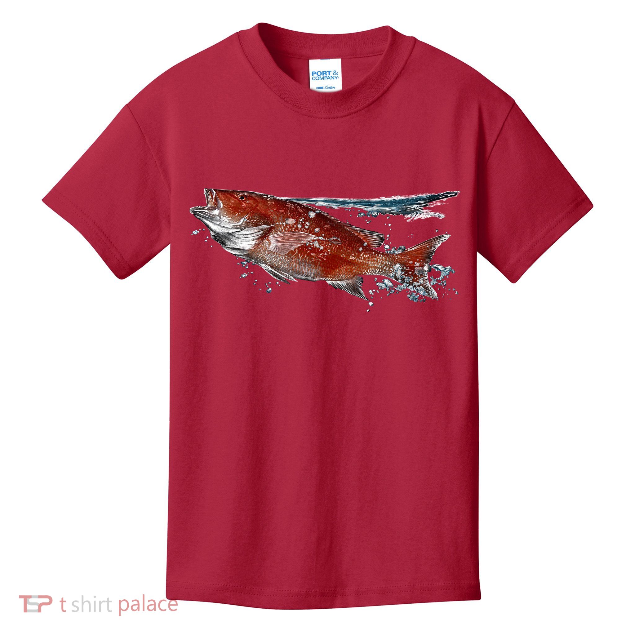 Wildlife - Red Snapper Surfacing Kids T-Shirt