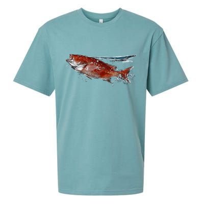 Wildlife - Red Snapper Surfacing Sueded Cloud Jersey T-Shirt