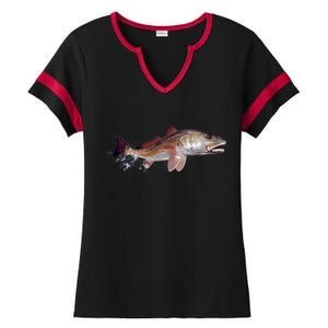 Wildlife - Redfish Ladies Halftime Notch Neck Tee