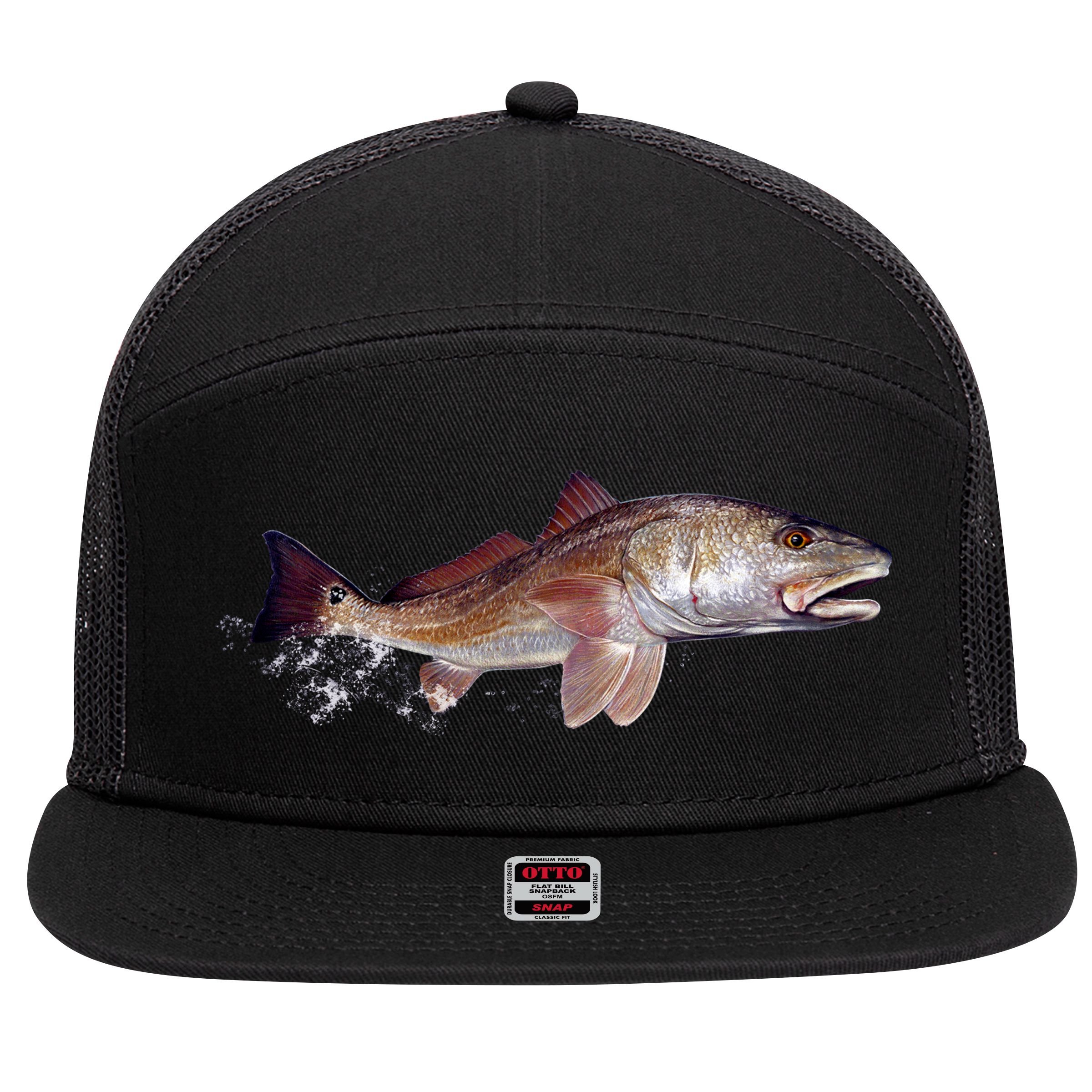 Wildlife - Redfish 7 Panel Mesh Trucker Snapback Hat