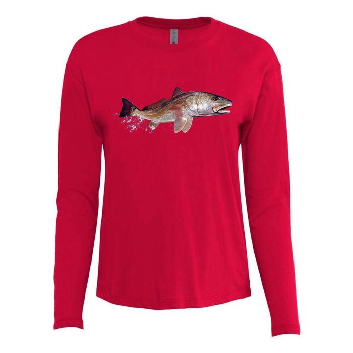 Wildlife - Redfish Womens Cotton Relaxed Long Sleeve T-Shirt