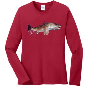 Wildlife - Redfish Ladies Long Sleeve Shirt