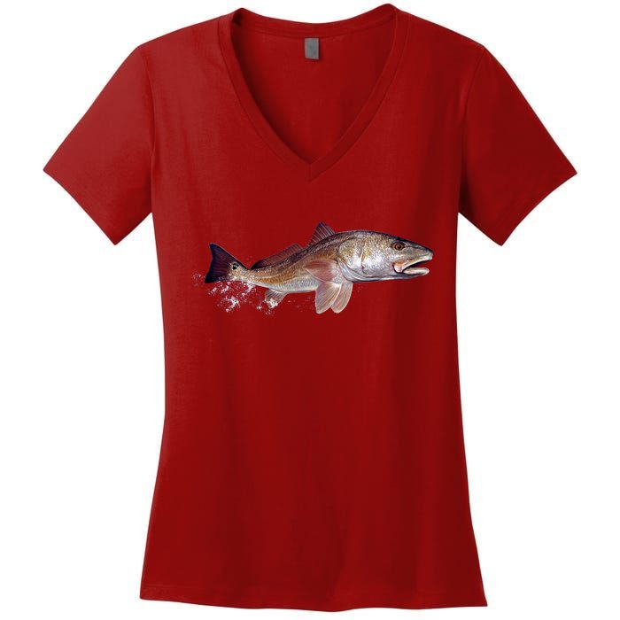 Wildlife - Redfish Women's V-Neck T-Shirt