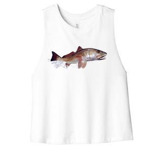 Wildlife - Redfish Women's Racerback Cropped Tank