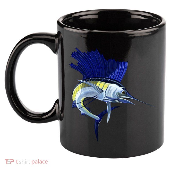 Wildlife Sailfish 11oz C Handle Ceramic Mug