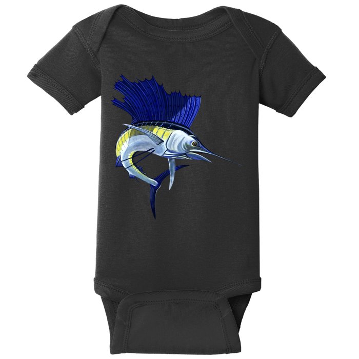 Wildlife Sailfish Baby Bodysuit