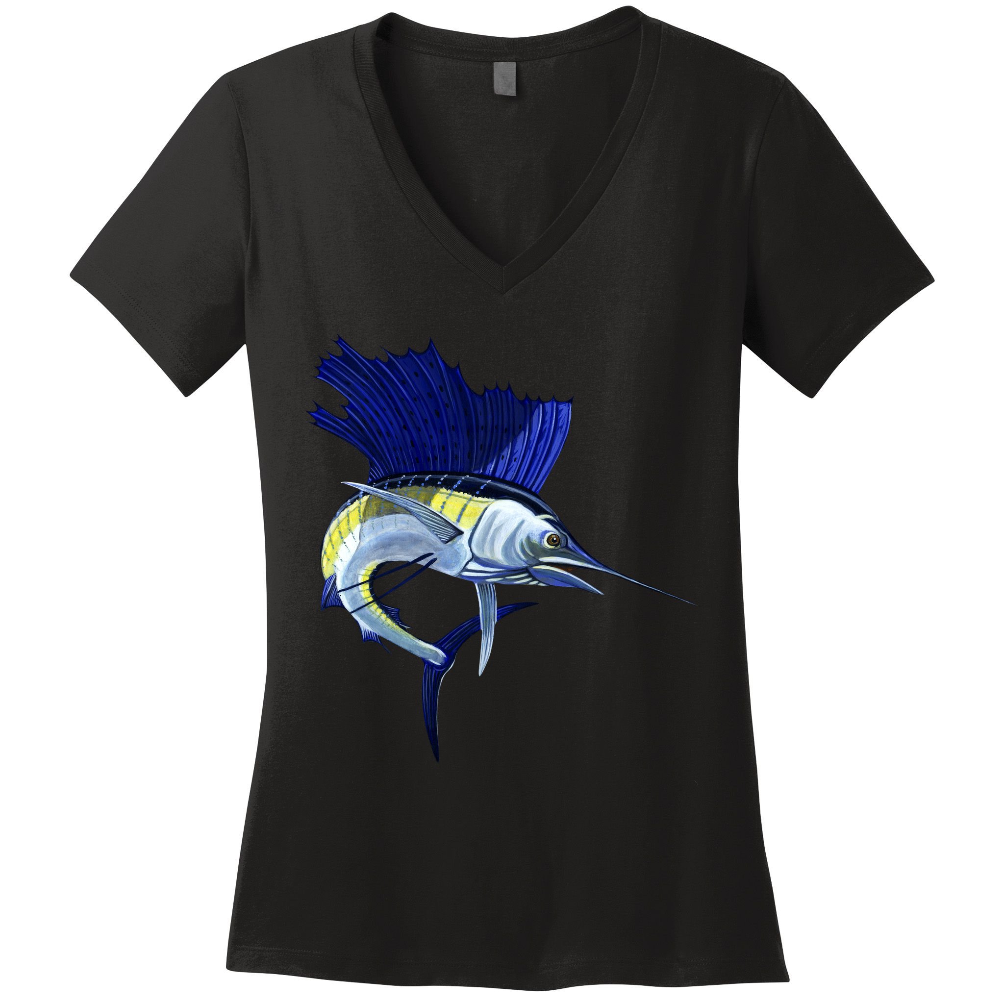 Wildlife Sailfish Women's V-Neck T-Shirt