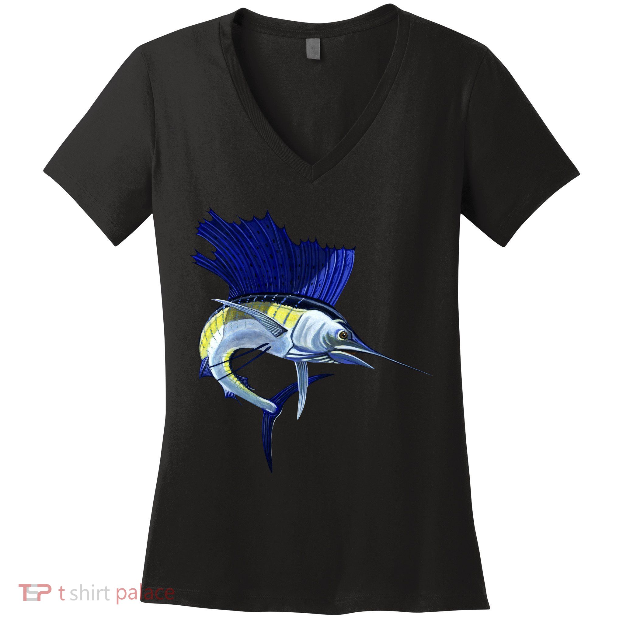 Wildlife Sailfish Women's V-Neck T-Shirt