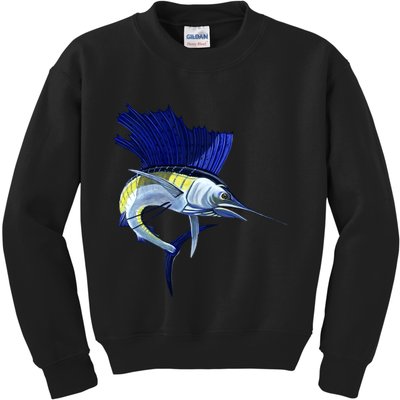 Wildlife Sailfish Kids Sweatshirt