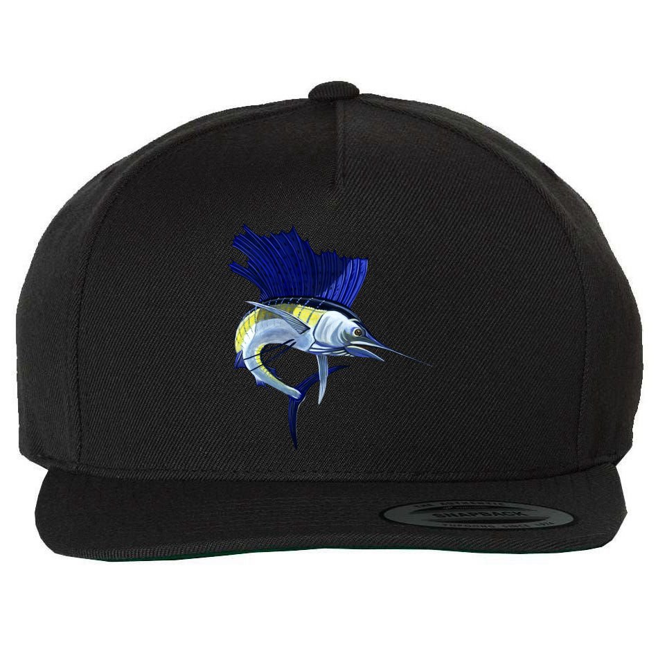 Wildlife Sailfish Wool Snapback Cap