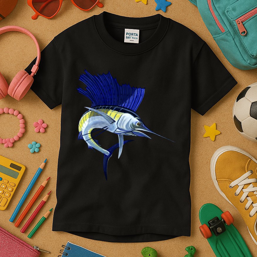 Wildlife Sailfish Kids T-Shirt