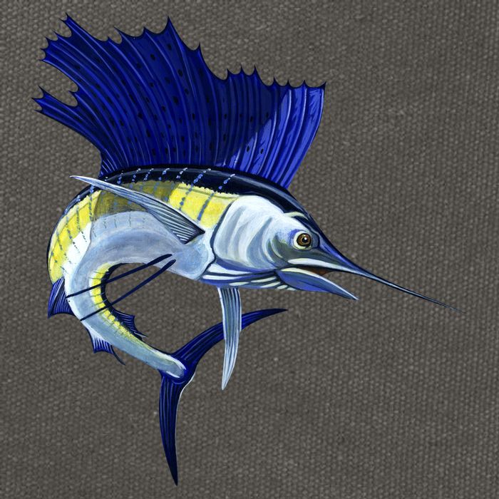 Wildlife Sailfish Cotton Canvas Backpack
