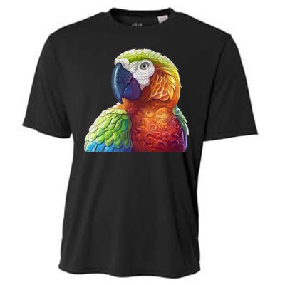 Wildlife - Scarlet Macaw Ara Parrot Cooling Performance Crew T-Shirt