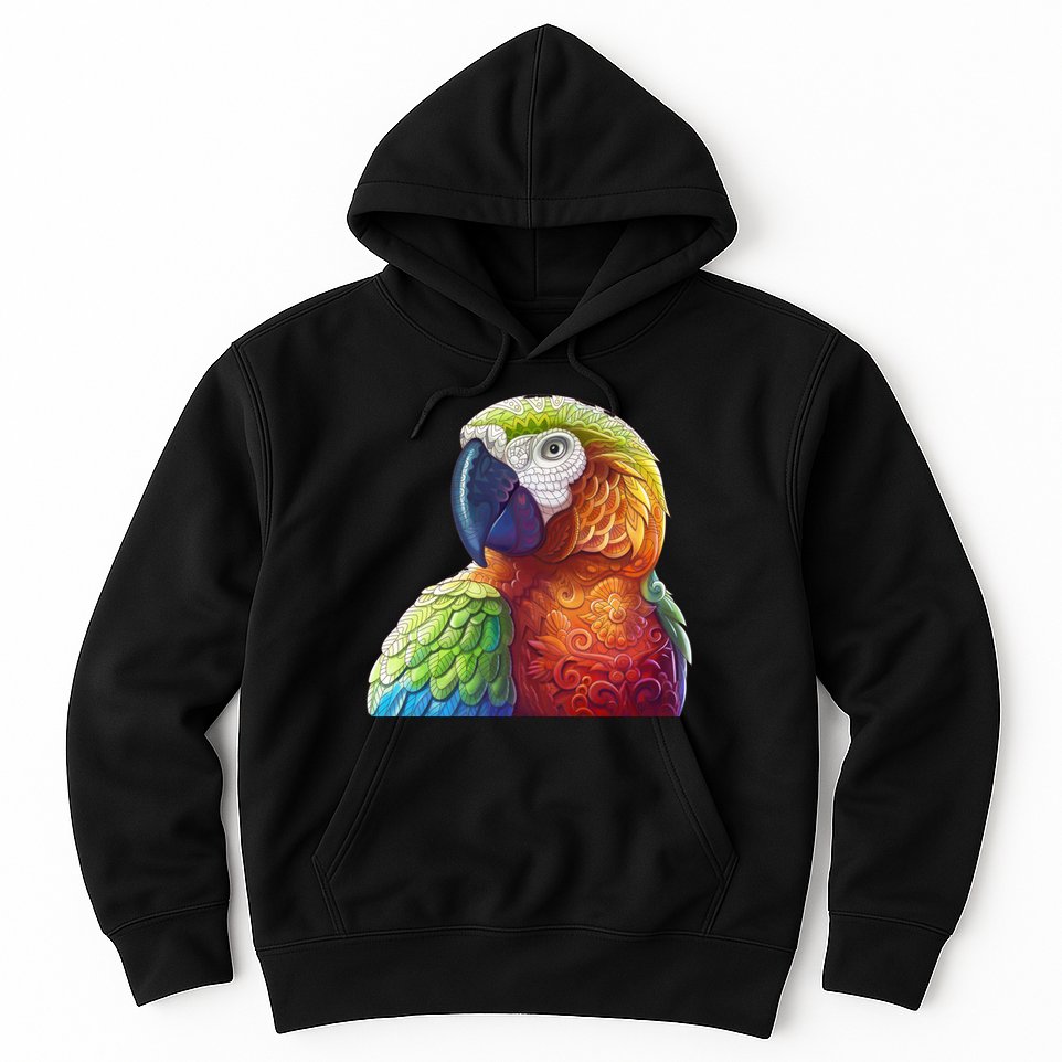 Wildlife - Scarlet Macaw Ara Parrot Hoodie
