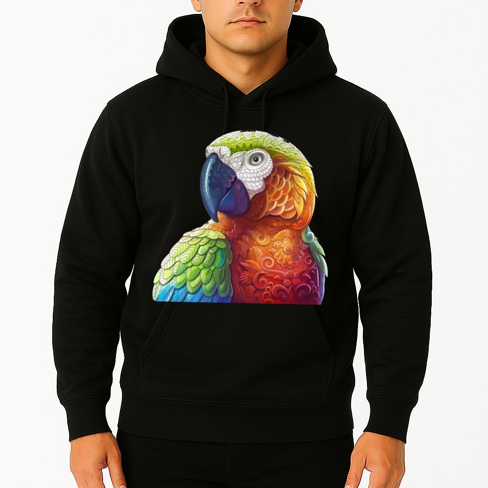 Wildlife - Scarlet Macaw Ara Parrot Hoodie