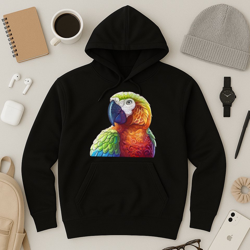 Wildlife - Scarlet Macaw Ara Parrot Hoodie
