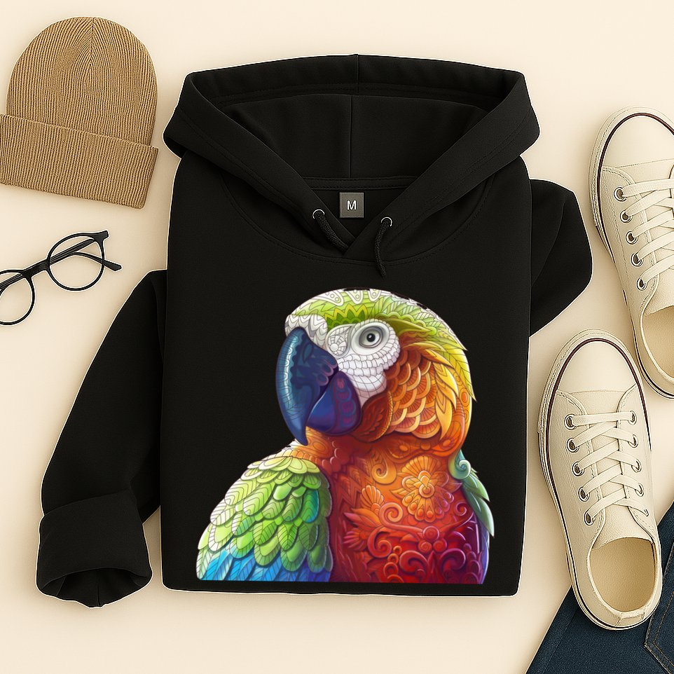 Wildlife - Scarlet Macaw Ara Parrot Hoodie