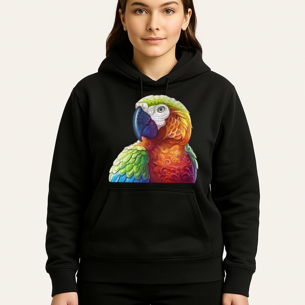 Wildlife - Scarlet Macaw Ara Parrot Hoodie