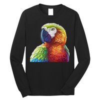 Wildlife - Scarlet Macaw Ara Parrot Long Sleeve Shirt