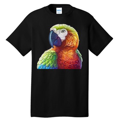 Wildlife - Scarlet Macaw Ara Parrot Tall T-Shirt