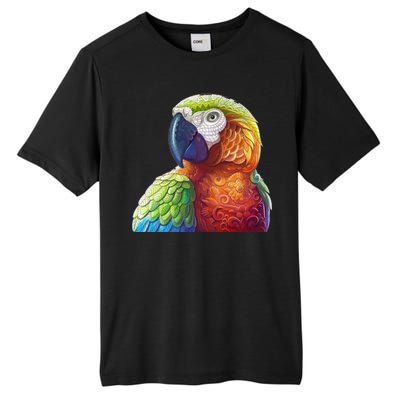 Wildlife - Scarlet Macaw Ara Parrot Tall Fusion ChromaSoft Performance T-Shirt