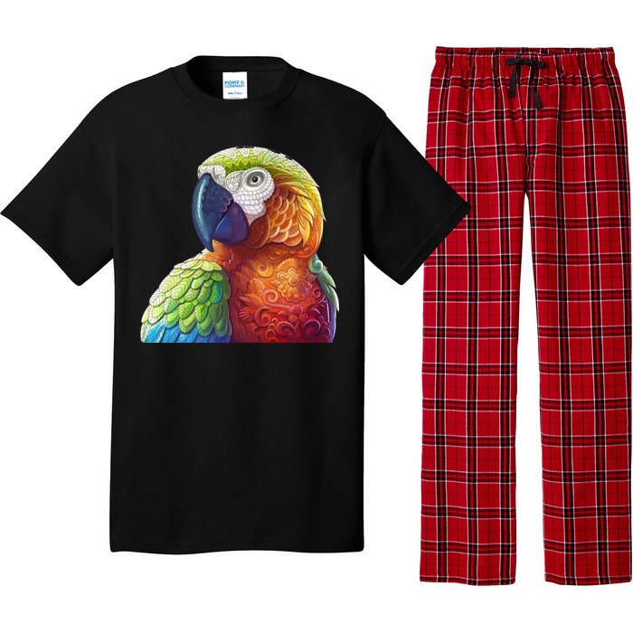 Wildlife - Scarlet Macaw Ara Parrot Pajama Set