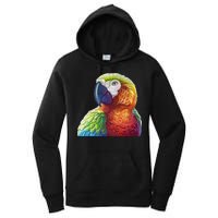 Wildlife - Scarlet Macaw Ara Parrot Women's Pullover Hoodie