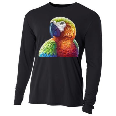 Wildlife - Scarlet Macaw Ara Parrot Cooling Performance Long Sleeve Crew