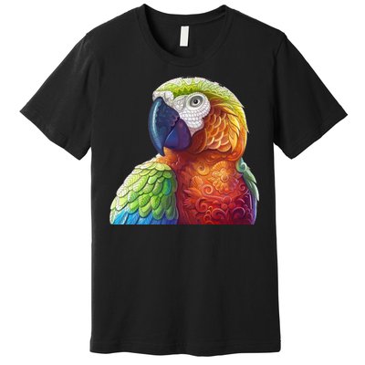 Wildlife - Scarlet Macaw Ara Parrot Premium T-Shirt