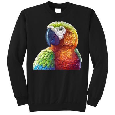 Wildlife - Scarlet Macaw Ara Parrot Tall Sweatshirt