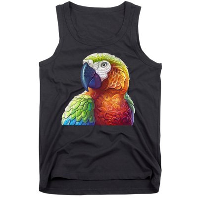 Wildlife - Scarlet Macaw Ara Parrot Tank Top