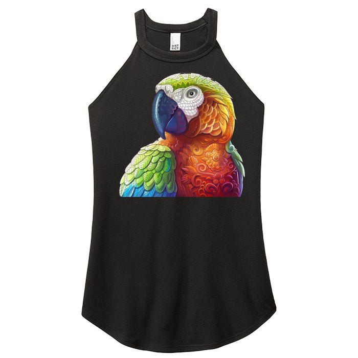 Wildlife - Scarlet Macaw Ara Parrot Women's Perfect Tri Rocker Tank