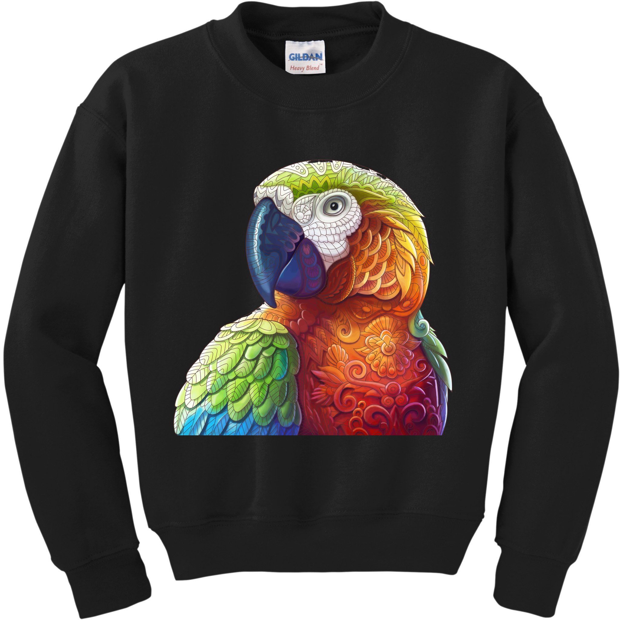 Wildlife - Scarlet Macaw Ara Parrot Kids Sweatshirt