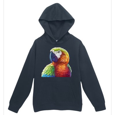 Wildlife - Scarlet Macaw Ara Parrot Urban Pullover Hoodie