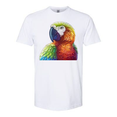 Wildlife - Scarlet Macaw Ara Parrot Softstyle® CVC T-Shirt