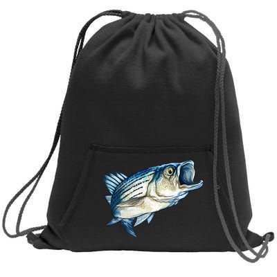 Wildlife - Striped Bass Sweatshirt Cinch Pack Bag