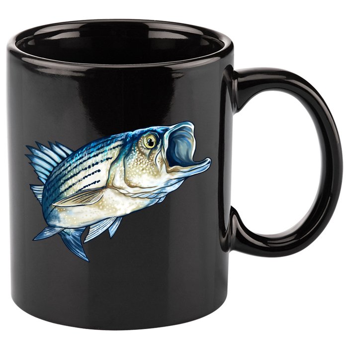 Wildlife - Striped Bass 11oz C Handle Ceramic Mug
