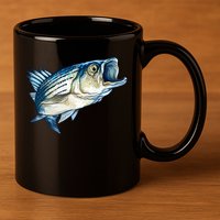 Wildlife - Striped Bass 11oz C Handle Ceramic Mug