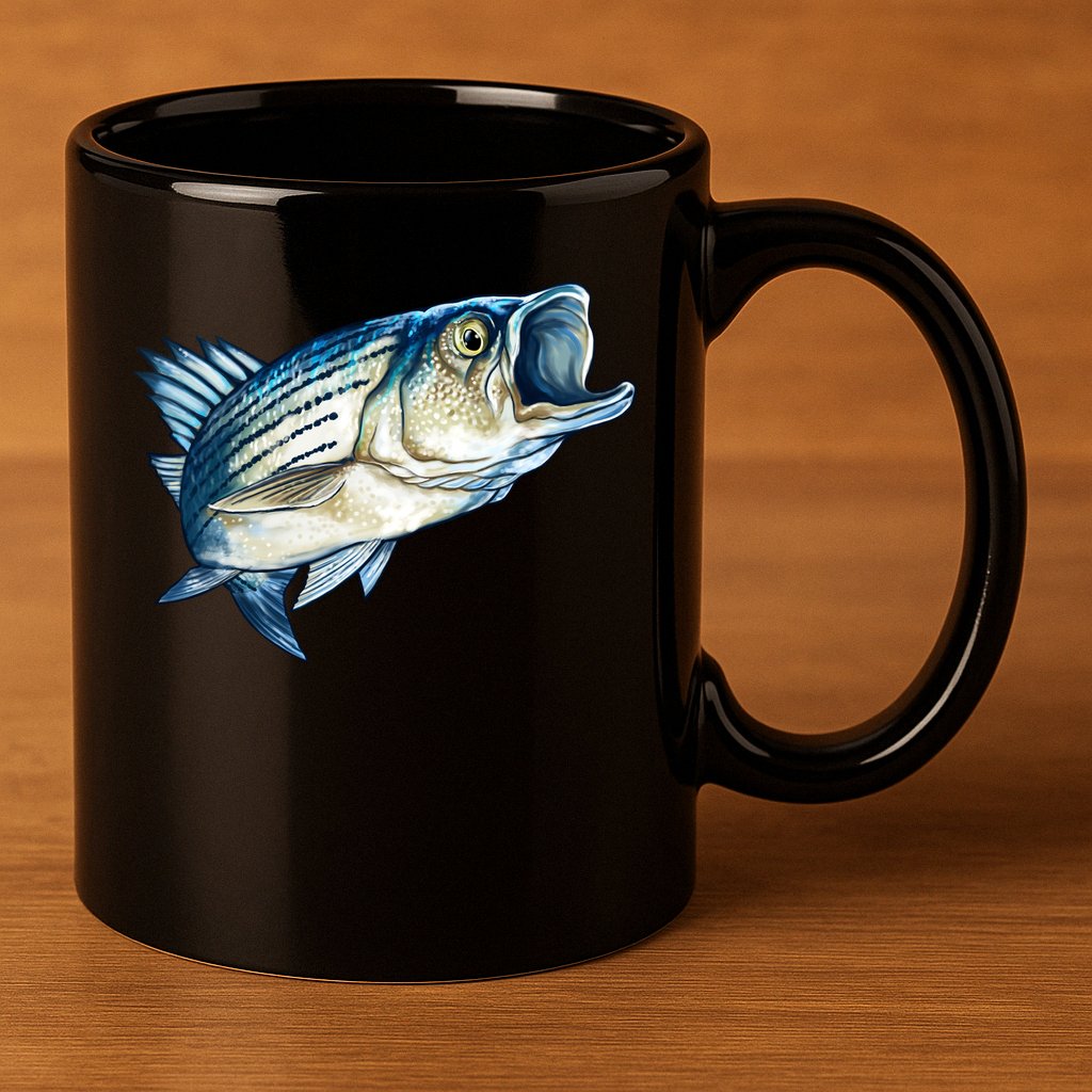 Wildlife - Striped Bass 11oz C Handle Ceramic Mug