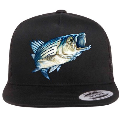 Wildlife - Striped Bass Flat Bill Trucker Hat