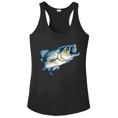 Wildlife - Striped Bass Ladies PosiCharge Competitor Racerback Tank