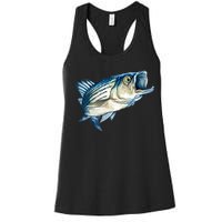 Wildlife - Striped Bass Women's Racerback Tank