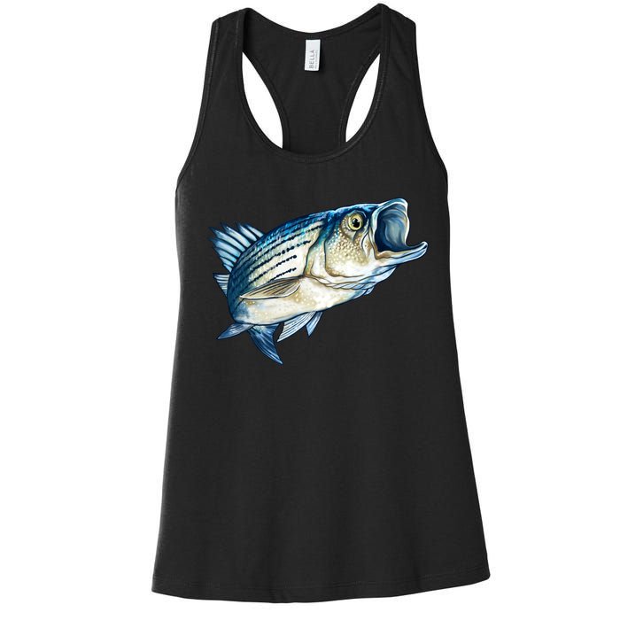 Wildlife - Striped Bass Women's Racerback Tank