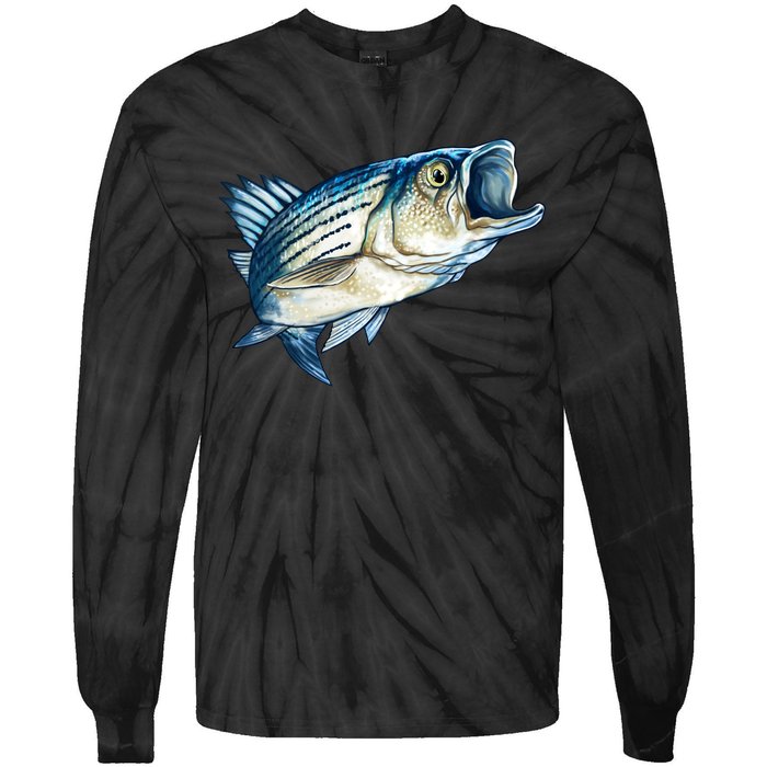 Wildlife - Striped Bass Tie-Dye Long Sleeve Shirt